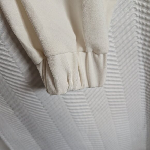 Zara LA Graphic Cropped Hoodie Off-White Cream & Black Size Large Streetwear - Picture 7 of 14